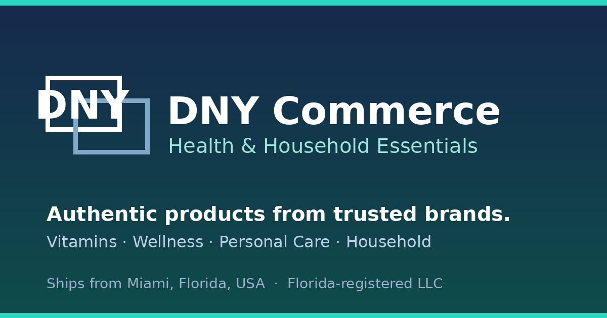 DNY Commerce — Health & Household Store | Florida-Registered Reseller ...